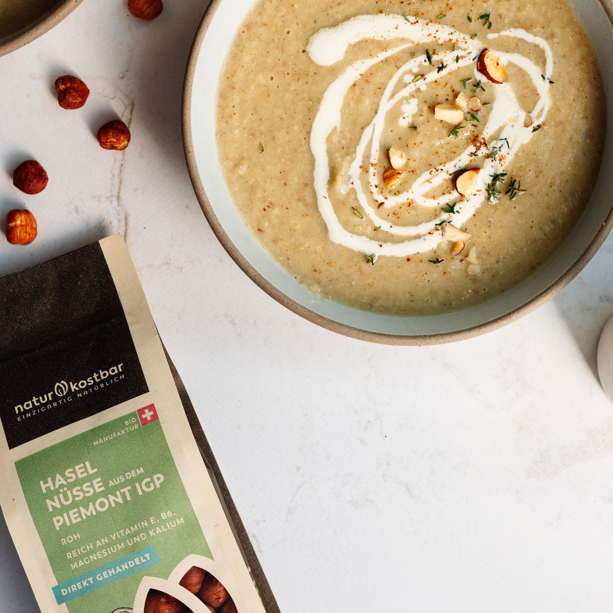 Haselnusssuppe mit Pastinaken