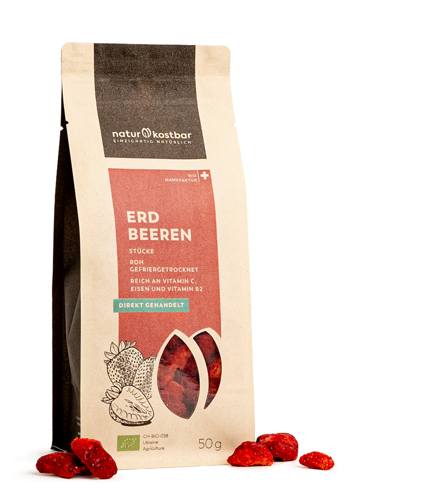 Erdbeeren gefriergetrocknet