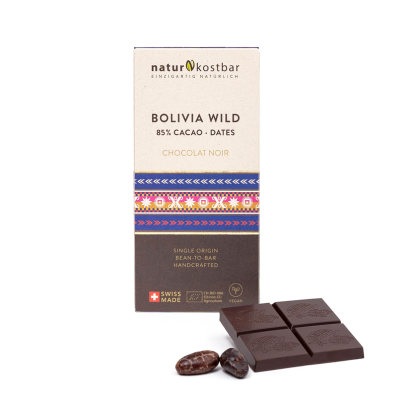 Bean-to-Bar Bolivia wild 85% Cacao&Dates (50g)