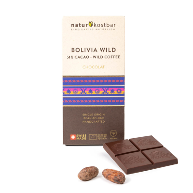 Bean-to-Bar Bolivia wild 51% Cacao & Wild Coffee (50g)