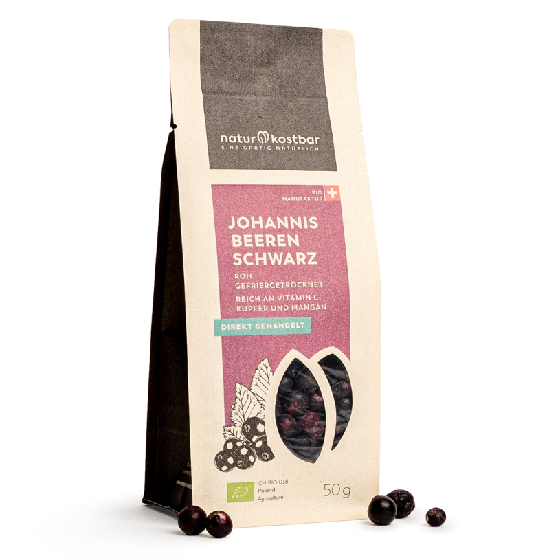 Johannisbeeren schwarz, gefriergetrocknet