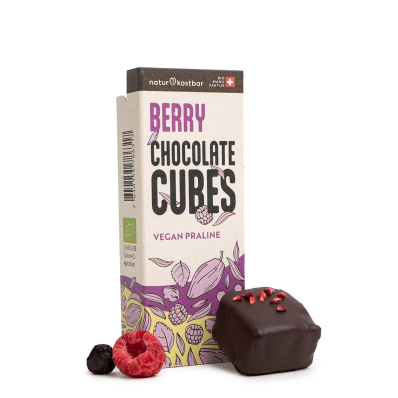 Berry Chocolate Cubes Praline (2er Flowpack) (30g)