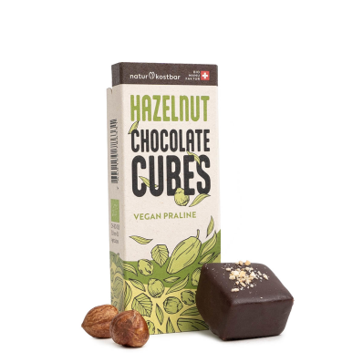 Hazelnut Chocolate Cubes Praline (2er Flowpack) (30g)