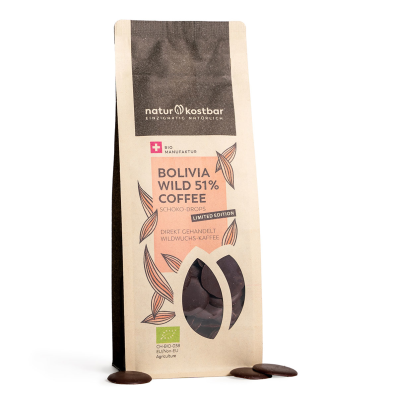 Schoko-Drops Bolivia Wild 51% Coffee 150g